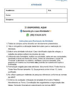 ATIVIDADE 1 – ENF – GESTÃO DO PROCESSO DE TRABALHO – 51_2026